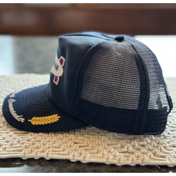 Vintage Goodyear Blimp Official Commander Trucker Hat SnapBack Cap Swingster - Picture 4 of 7